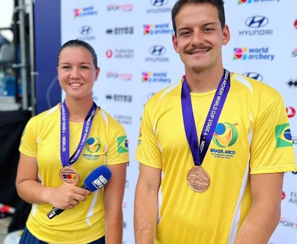 Brasil conquista medalha inédita na Copa do Mundo de tiro com arco