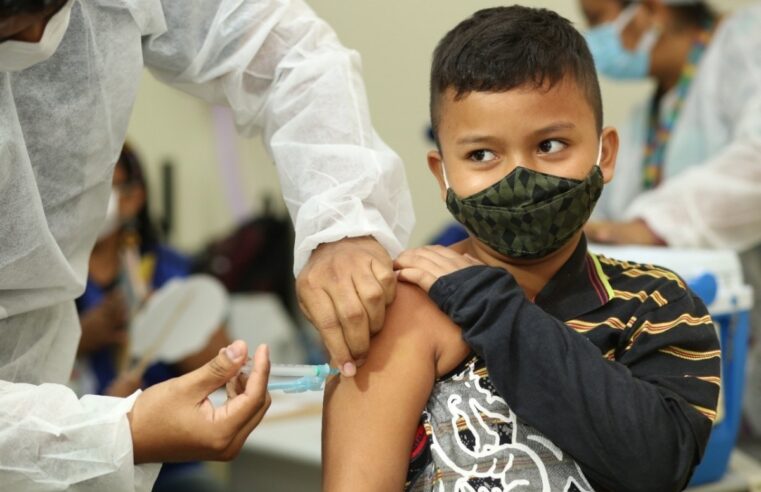 Manaus começa a vacinar crianças de 3 e 4 anos contra Covid nesta segunda-feira (18)
