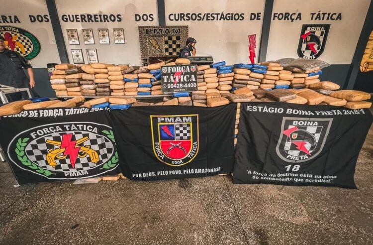 Polícia apreende 1 tonelada de droga escondida em casa alugada em Manaus