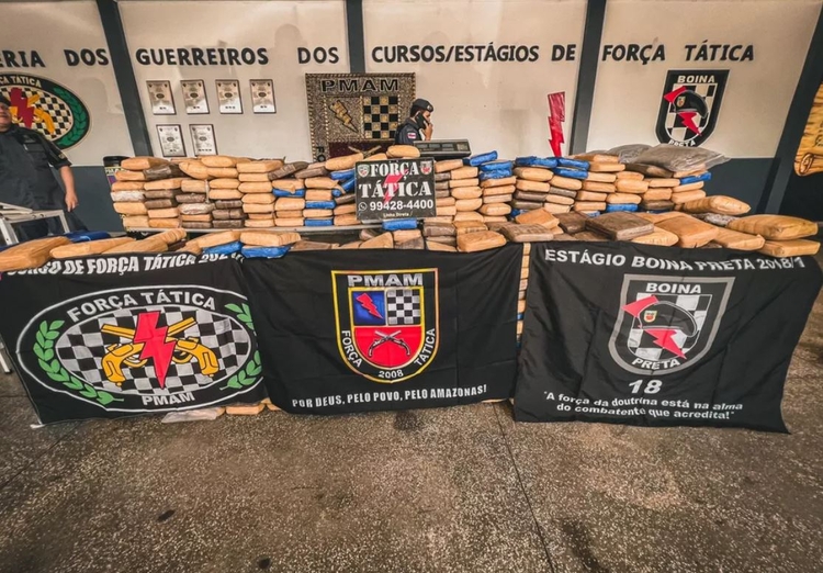 Polícia apreende 1 tonelada de droga escondida em casa alugada em Manaus