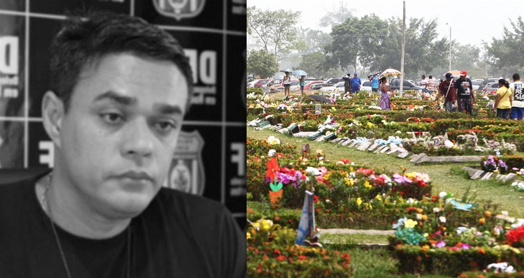 Corpo do delegado Aldeney Goes é sepultado nesta segunda-feira (31)