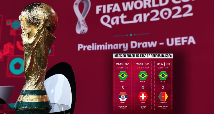 Copa do Mundo 2022: primeiros jogos do Brasil vão ser contra Sérvia, Suíça e Camarões