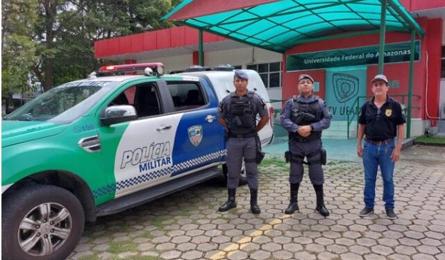 PM cria posto e faz rondas na Ufam após onda de assaltos a ônibus no Campus