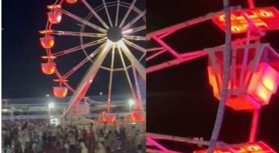 Carnaval começou: casal é flagrado fazendo ‘vuc0-vuc0’ frenético na roda-gigante; veja vídeo