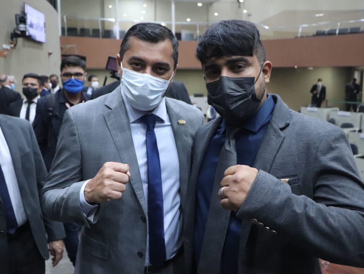 Vereador Dione Carvalho participa da posse do governador reeleito Wilson Lima