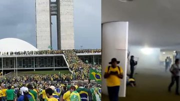 Bolsonaristas enfrentam polícia e invadem prédio do Congresso em Brasília