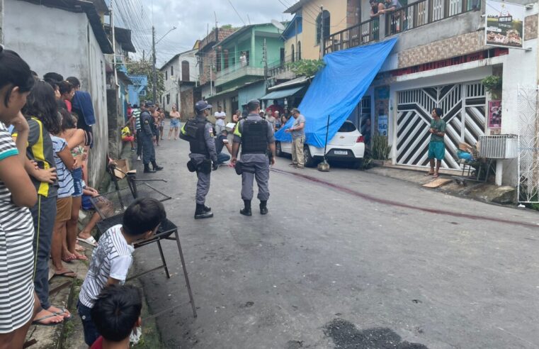 Violência sem limites: homem é executad0 com tir0s na cabeça no bairro da Compensa; veja vídeo