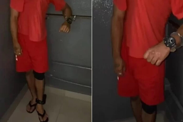 Jovem é preso ao se fantasiar de detento com tornozeleira eletrônica falsa no Carnaval