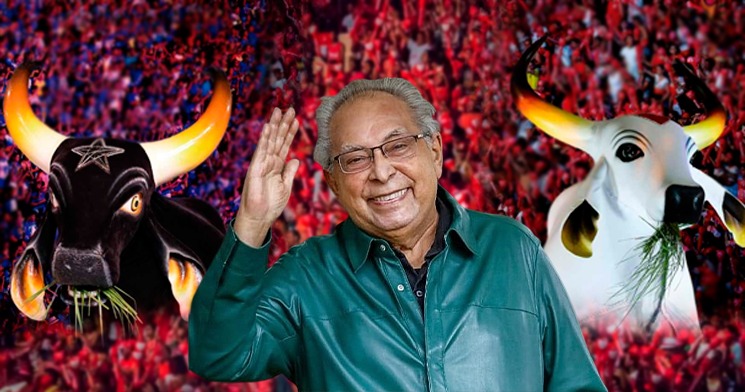 Bois Garantido e Caprichoso prestam homenagem para Amazonino Mendes