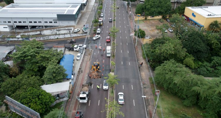 Trecho da avenida Djalma Batista será interditado nas duas vias a partir de quarta-feira (15)