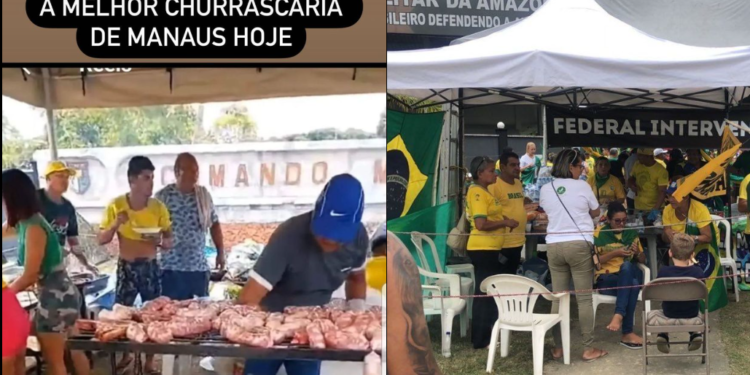 Saiba quem financiou acampamento bolsonarista em frente ao CMA, em Manaus; Justiça Federal recebeu os nomes
