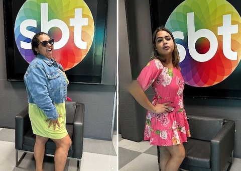 Influencer de Manaus, Magrinha Ellen, grava quadro famosos da internet do programa da Eliana no SBT