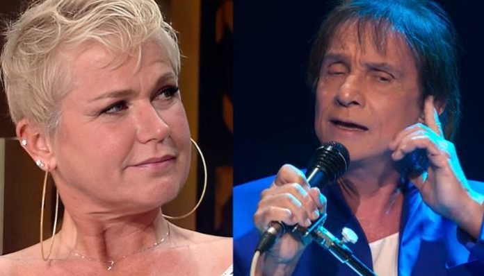 Xuxa revela que Roberto Carlos tomou banho após receber um abraço dela: “saia-justa!”
