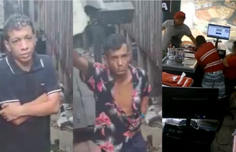 Bandidos que tocaram o terror em mercadinho na Glória são capturados e ganham ‘aula de honestidade’; veja vídeo