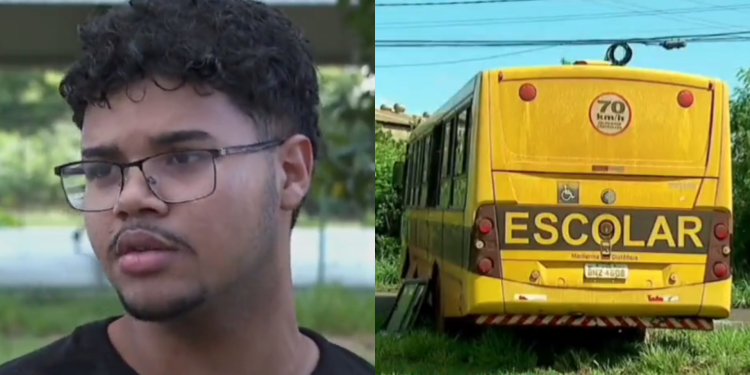 Motorista de ônibus escolar morre em mal súbito e aluno salva colegas ao assumir direção