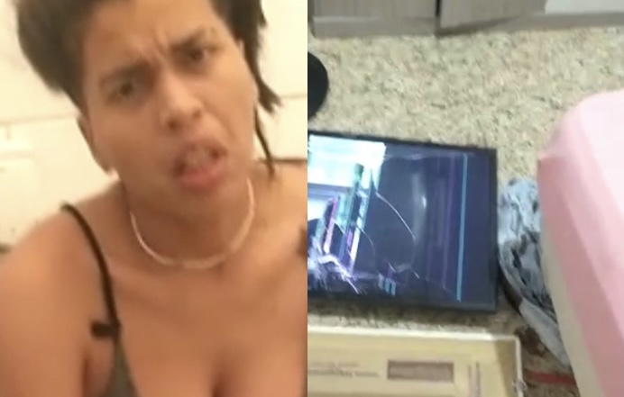 Mulher pega namorada em motel com o próprio amigo e arma barraco; vídeo