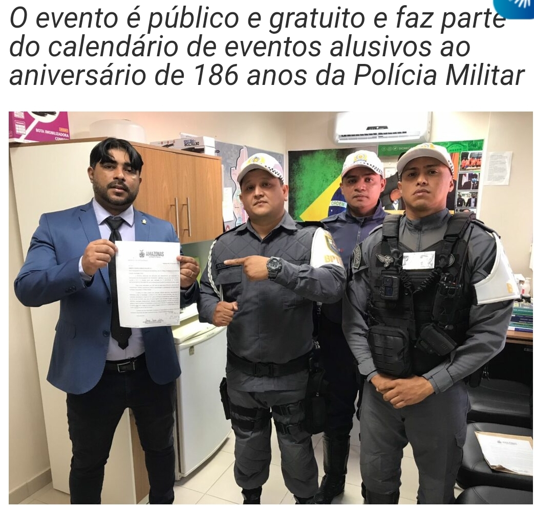 Vereador Dione Carvalho apoia 2° Motofest realizado pelo Batalhão de Trânsito do Amazonas