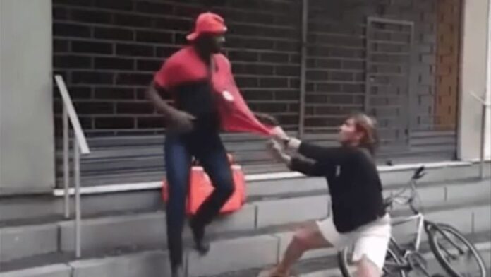 Mulher que chicoteou entregador alega ser prima do governador do Rio