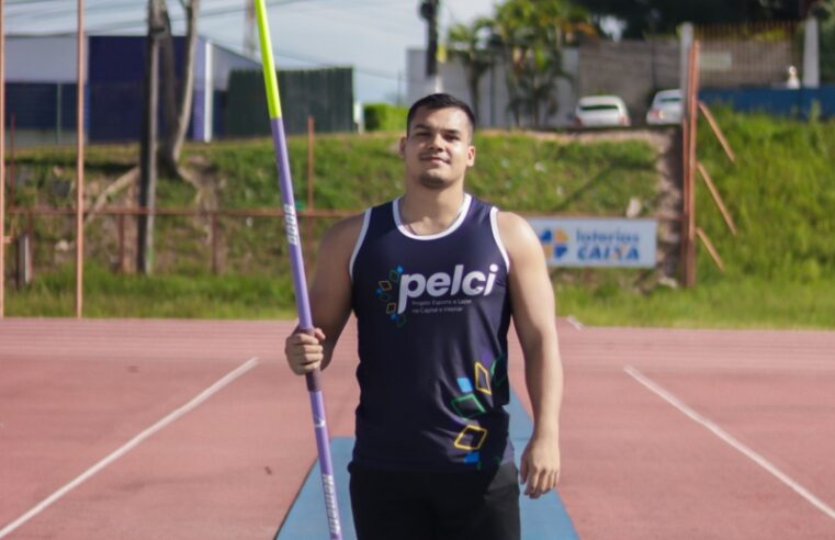 Amazonense recordista no lançamento de dardo viaja para Europa para temporada de treinos e competições