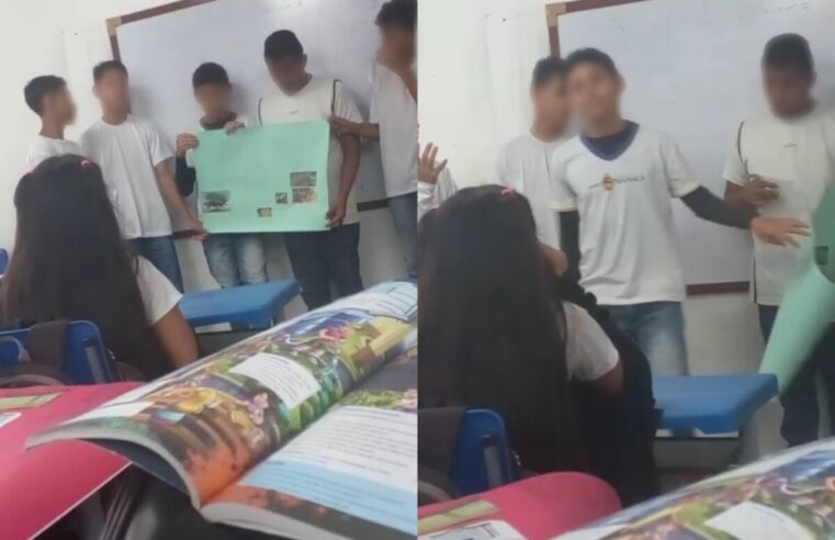 Urgente: vídeo mostra momento que aluno esfaquei4 colega em escola do Jorge Teixeira;