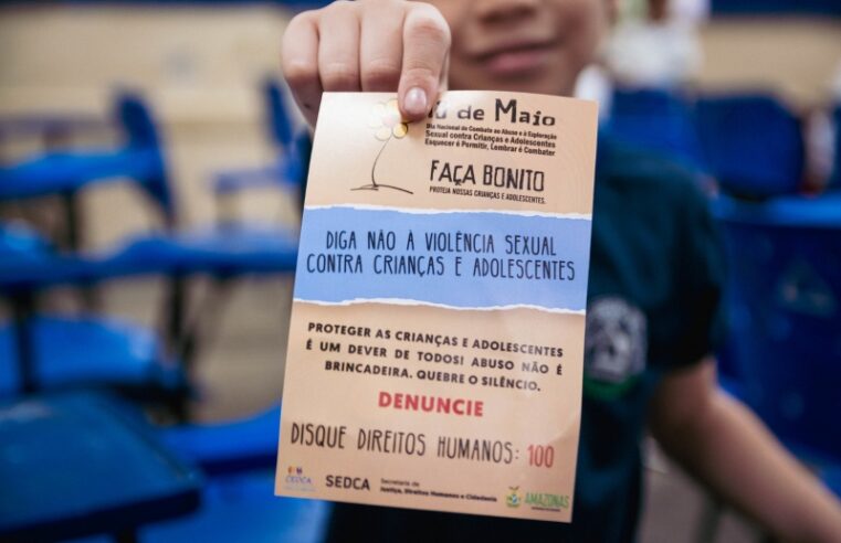 ‘Faça Bonito’: Sejusc trabalha a proteção à crianças e aos adolescentes em todo o Amazonas