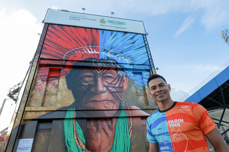 Governador Wilson Lima entrega Bumbódromo reformado com novo mural ‘Brasil, futuro ancestral’