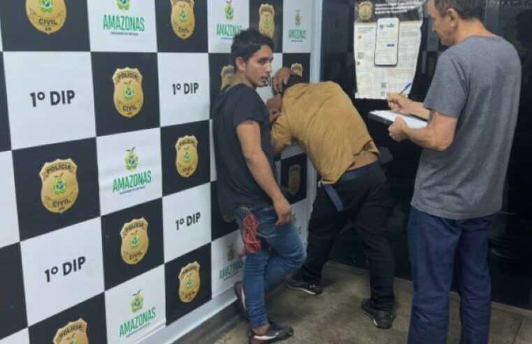 Dupla é presa suspeita de realizar arrastões no centro de Manaus