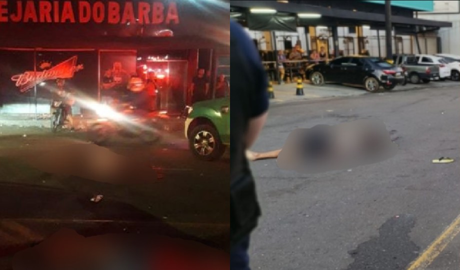 Em Manaus, dupla é morta a tiros na saída do Bar do Barba no Cidade Nova