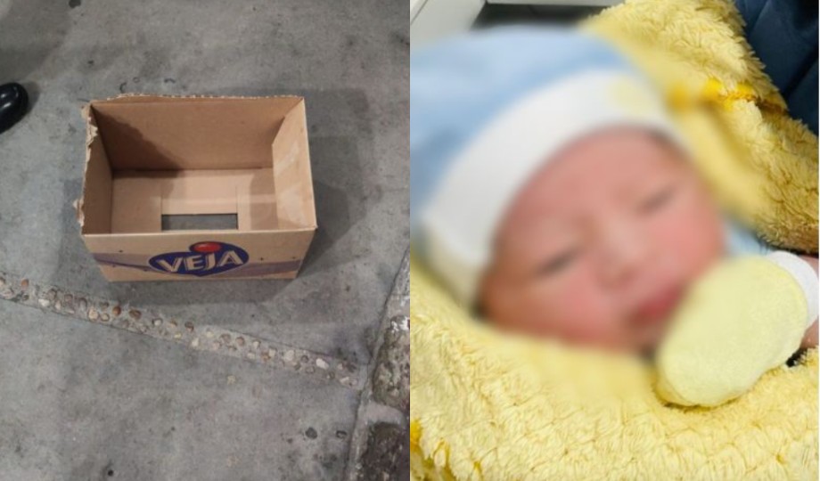 Em Manaus, recém-nascido é encontrado em caixa de papelão no Santa Etelvina