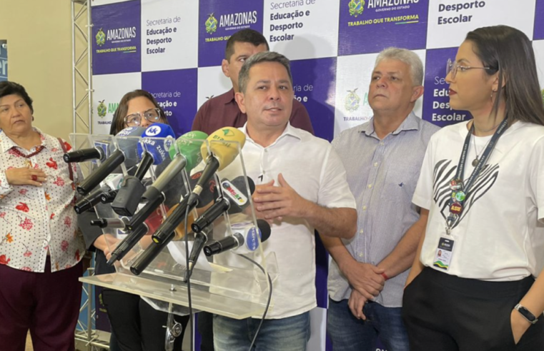 Governador em exercício, Tadeu de Souza, inaugura laboratório de robótica no Ceti Gilberto Mestrinho