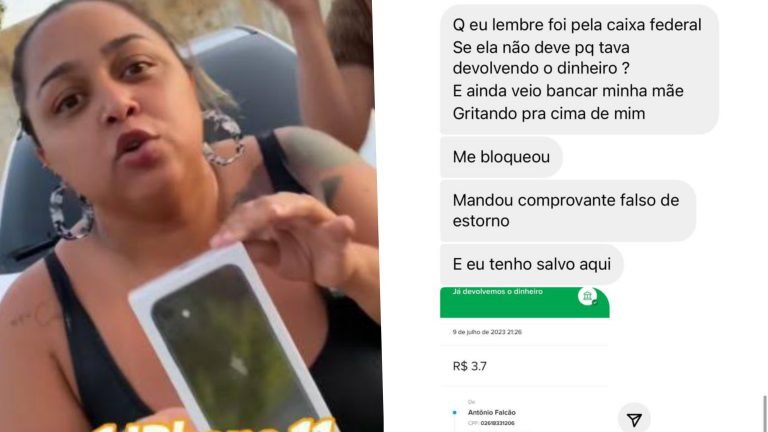 Seguidora afirma que recebeu comprovante falso de Magrinha Ellen após estorno da rifa