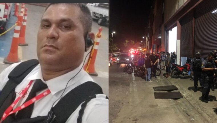 Segurança tem arma roubada e leva tiro na cabeça ao lado do Manauara