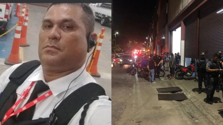 Segurança tem arma roubada e leva tiro na cabeça ao lado do Manauara