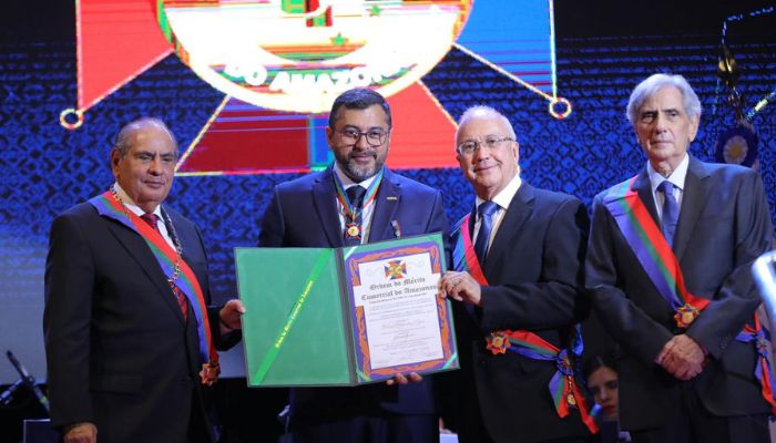 Governador Wilson Lima é agraciado com Ordem do Mérito Comercial do Amazonas e destaca incentivos ao setor