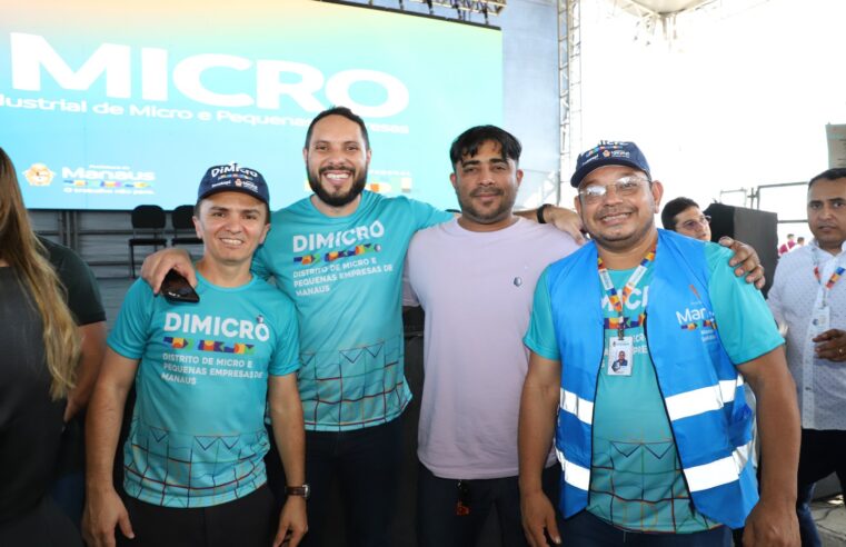 Vereador Dione Carvalho celebra inauguração do Dimicro em Manaus, impulsionando a geração de 400 empregos