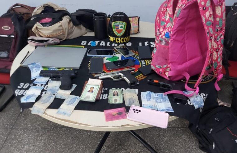 Criminosos são presos por fazerem arrastões na Zona Leste de Manaus