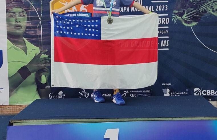 Atleta do ‘Manaus Olímpica’ conquista bronze na 3ª etapa do Circuito Nacional de Badminton no Mato Grosso do Sul￼