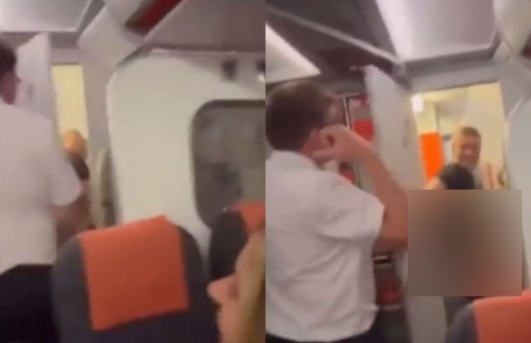 Vídeo de casal nhanhando em banheiro de avião viraliza; assista