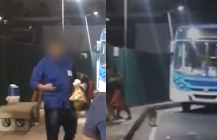 VÍDEO: Confusão em parada de ônibus na zona Norte de Manaus termina com merendeiro espancado￼