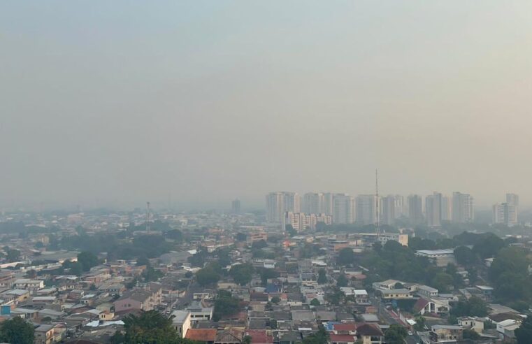 Coberta por fumaça, Manaus amanhece como segunda pior qualidade do ar do mundo