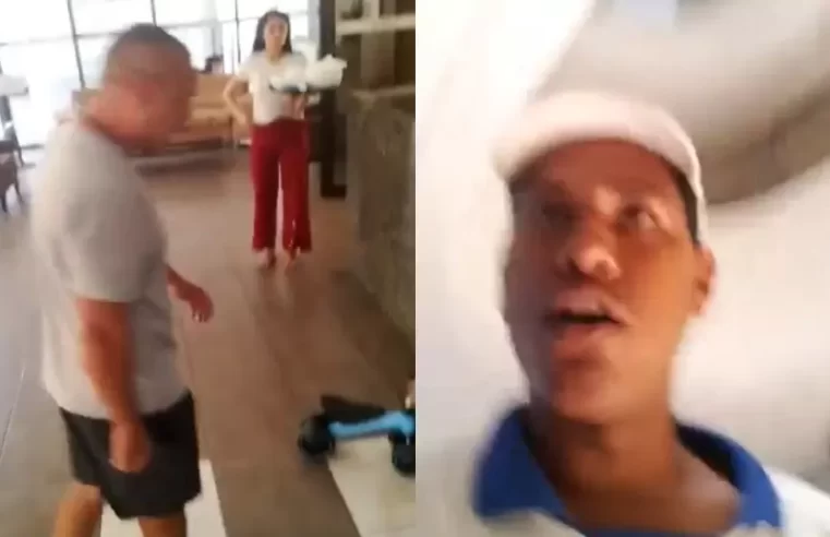 [Vídeo]: Motoboy é agredido por cliente em Condomínio de Luxo; assista￼