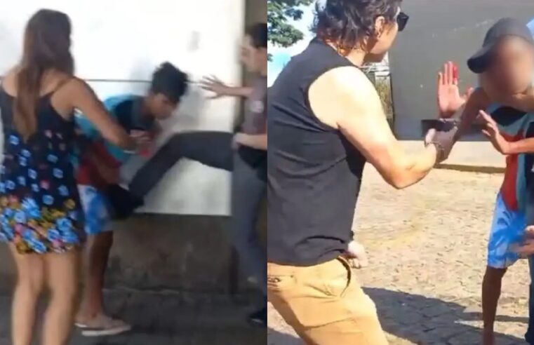 Jovem é ameaçado por homem armado e policial de “folga” se recusa a prestar socorro; confira o vídeo￼