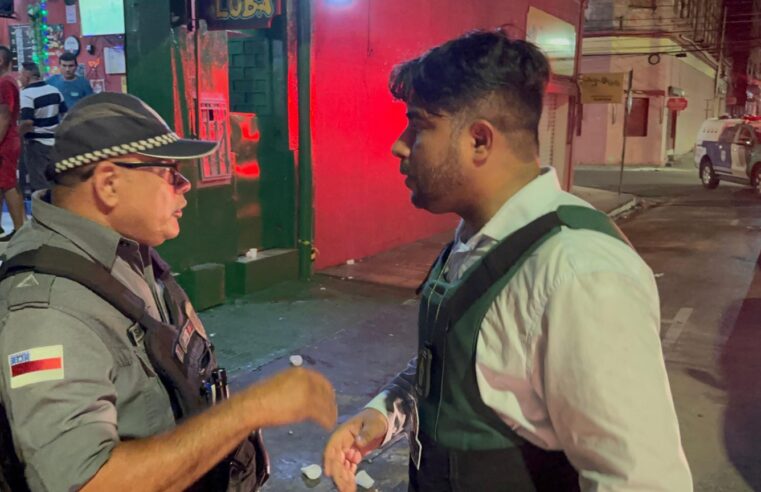 Vereador Dione Carvalho participa de operação “TOLERÂNCIA ZERO” vistoriando 50 estabelecimentos no centro histórico de Manaus