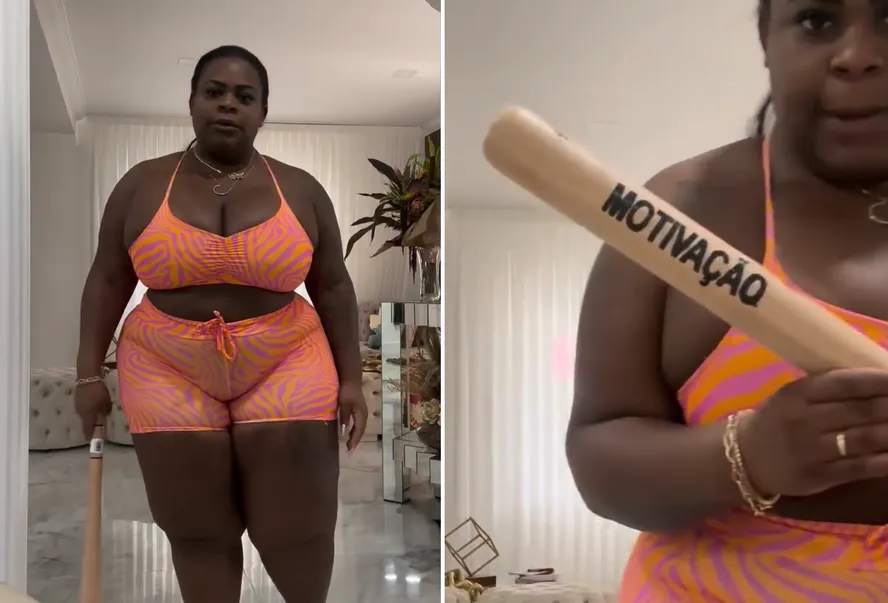 Jojo Todynho se diverte em vídeo motivacional com taco de beisebol, e fãs notam ‘cinturinha’￼