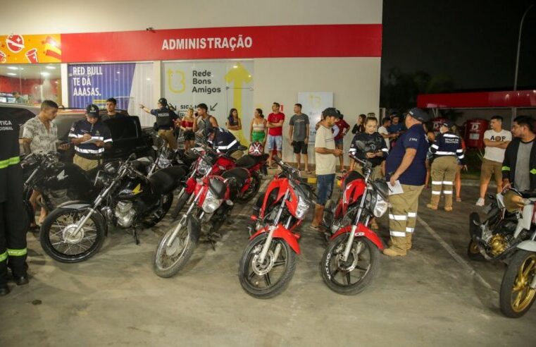 Rolezinhos: mais de 70 motos irregulares são retiradas de circulação em Manaus￼