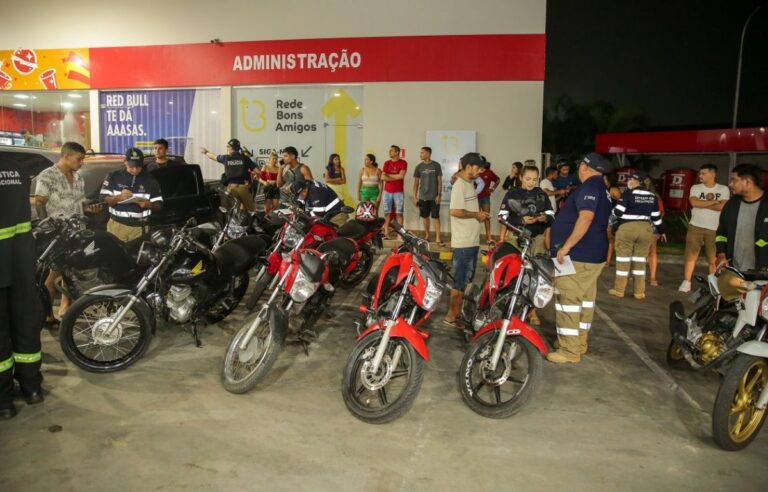 Rolezinhos: mais de 70 motos irregulares são retiradas de circulação em Manaus￼