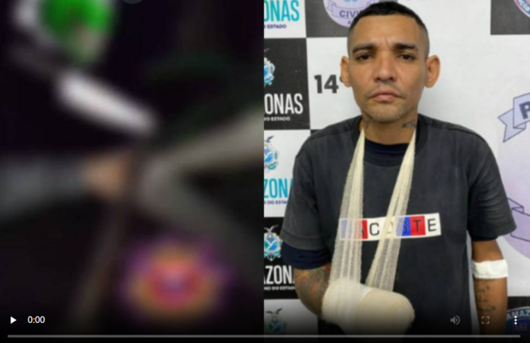 ‘Anjinho’ tem a mão decepada com terçado pelo tribunal do crime, em Manaus￼