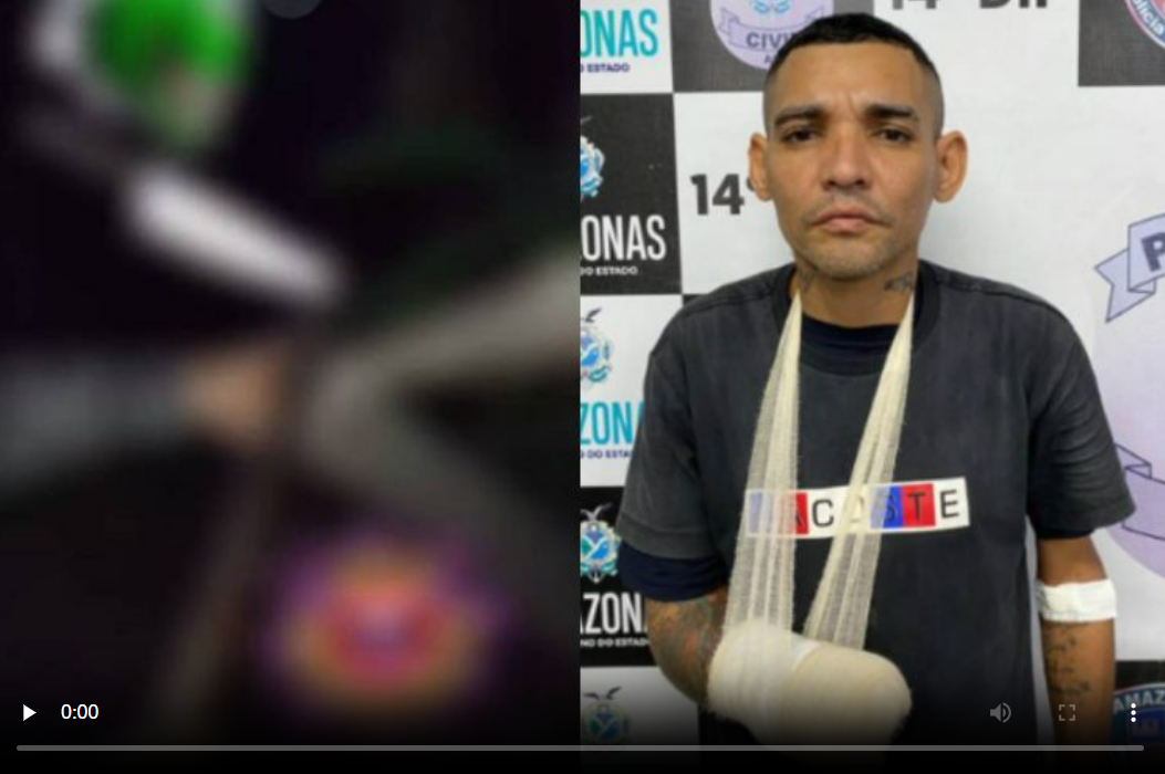 ‘Anjinho’ tem a mão decepada com terçado pelo tribunal do crime, em Manaus￼