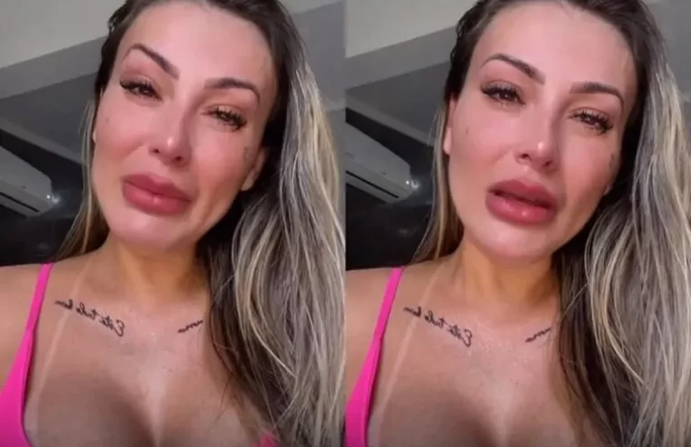 Andressa Urach relembra início na prostituição e vai às lágrimas: ‘Não tinha um leite pra dar pro meu filho’