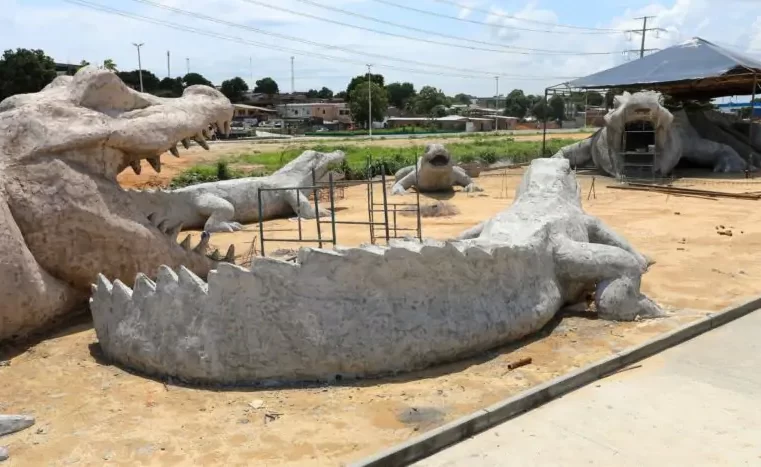 Parque Amazonino Mendes ganha animais gigantes em sua segunda etapa￼